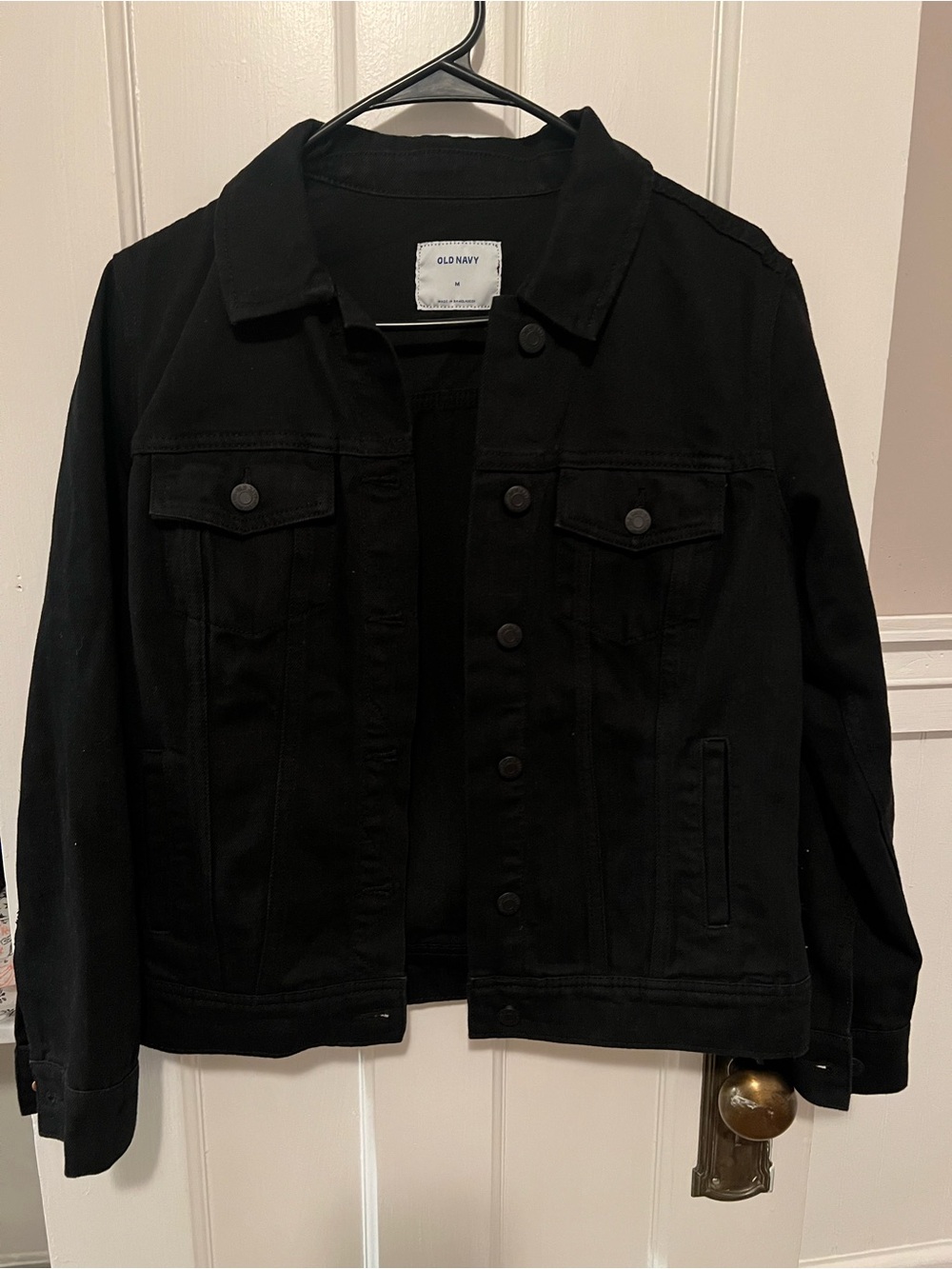 Old Navy Black Denim Jean Jacket